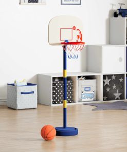 vidaXL Basketballkorb mit Ständer, Ball & Pumpe Verstellbar 90/121 cm