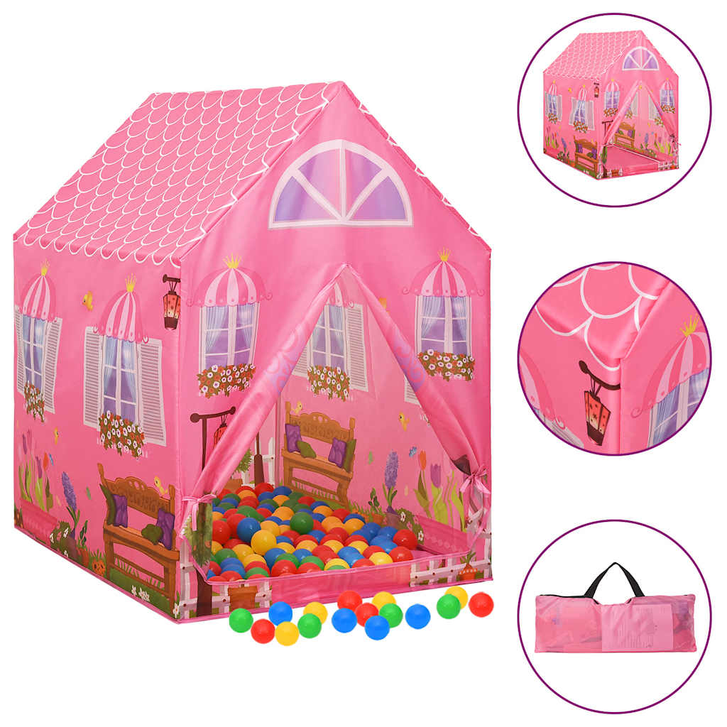 vidaXL Spielzelt für Kinder Rosa 69x94x104 cm