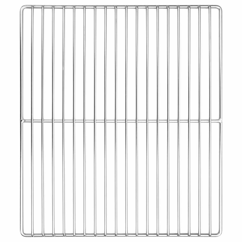 vidaXL Grillrost Silber 40 x 35 cm Edelstahl