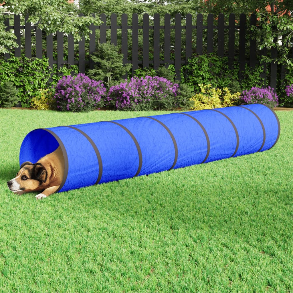 vidaXL Hundetunnel Blau Ø 50x300 cm Polyester