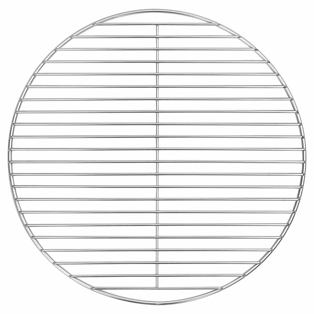 vidaXL Grillrost Silber 43 x 43 cm Edelstahl