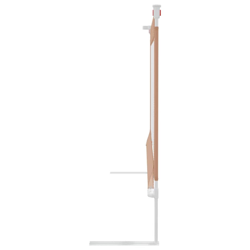 vidaXL Kleinkind-Bettschutzgitter Taupe 90x25 cm Stoff - Image 4