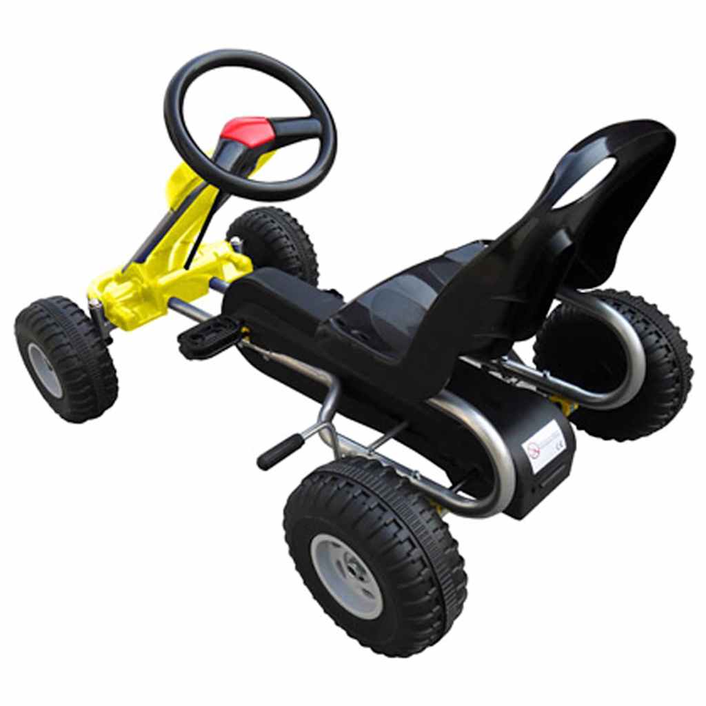vidaXL Pedal-Gokart Gelb - Image 3
