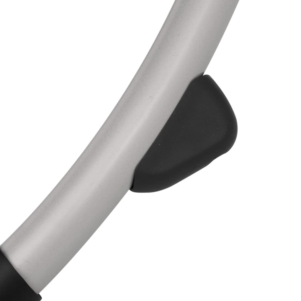 vidaXL Sonnenliege Geometrisch Outdoor Stahl Schwarz und Grau - Image 6