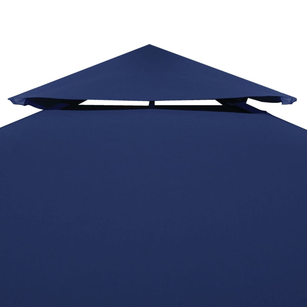 vidaXL Pavillon-Dachplane mit Kaminabzug 310 g/m² 4x3 m Blau - Image 3