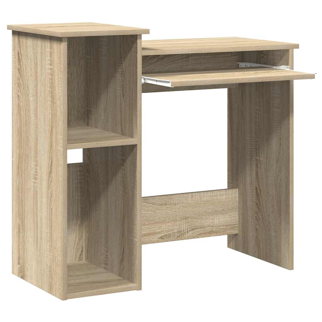 vidaXL Schreibtisch mit Regalen Sonoma-Eiche 84x40x78 cm Holzwerkstoff - Image 4