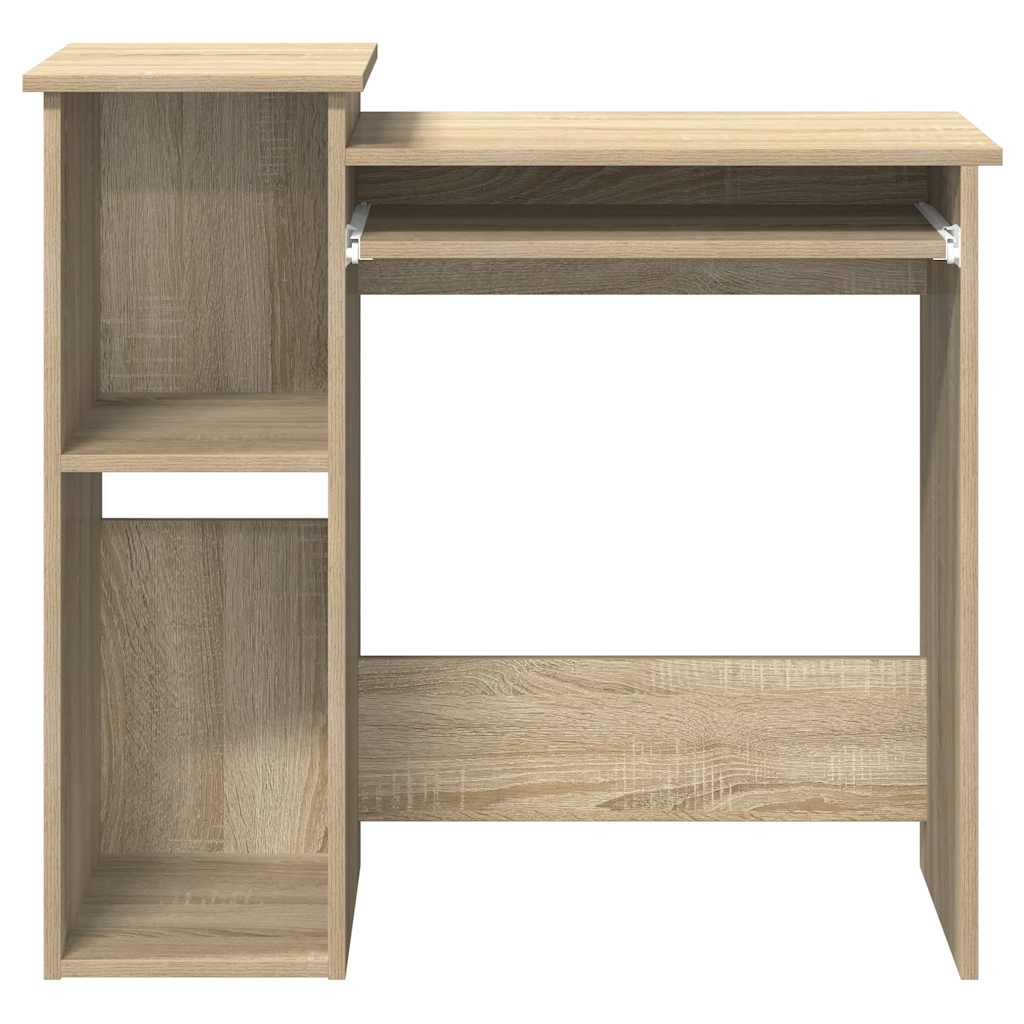 vidaXL Schreibtisch mit Regalen Sonoma-Eiche 84x40x78 cm Holzwerkstoff - Image 5
