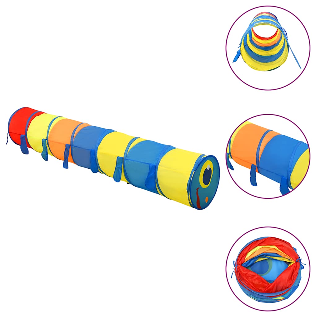 vidaXL Spieltunnel mit 250 Bällen Mehrfarbig 245 cm Polyester - Image 3
