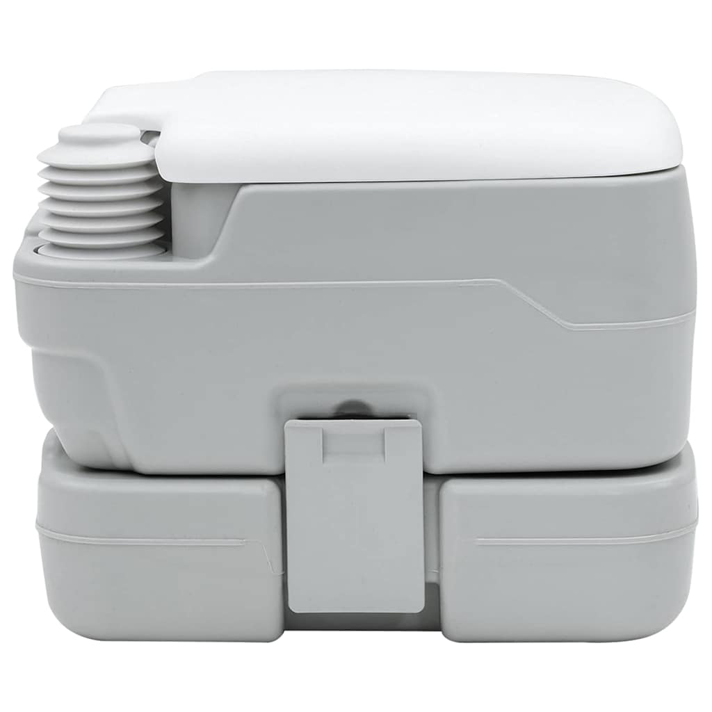 vidaXL Portables Campingklo Grau 41,5 x 36,5 x 30 cm Polyethylen - Image 4