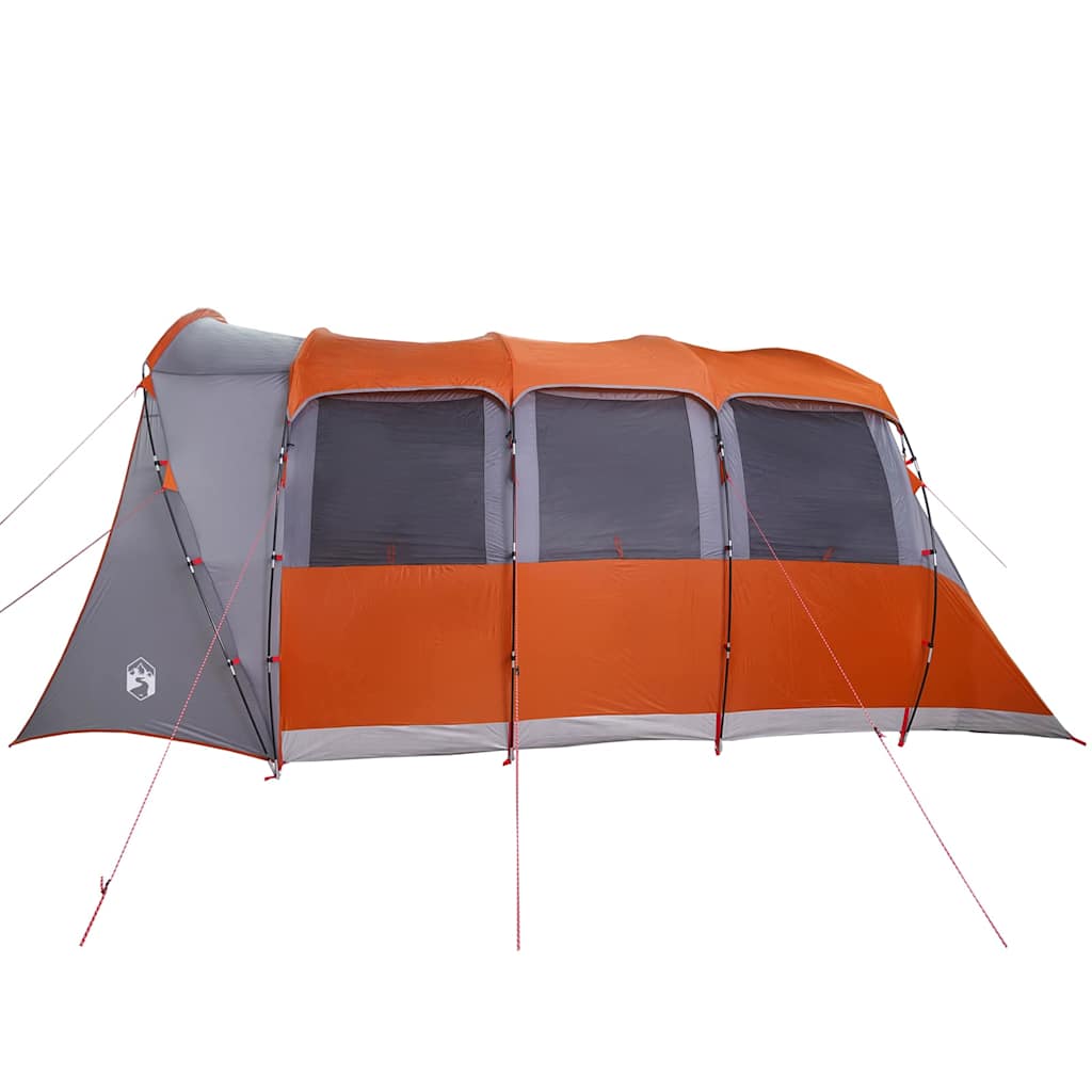 vidaXL Zelte mit Dach Grau und Orange 576 x 325 x 213 cm Polyester - Image 6