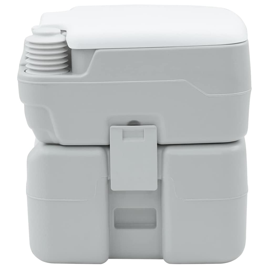 vidaXL Portables Campingklo Grau 41,5 x 36,5 x 42 cm Polyethylen - Image 5