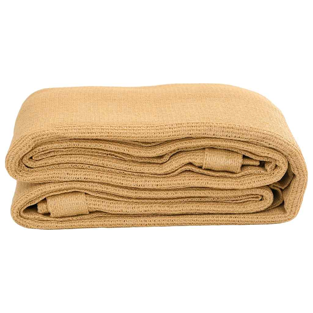 vidaXL Zeltteppich Sandfarbe 250x400 cm HDPE - Image 3