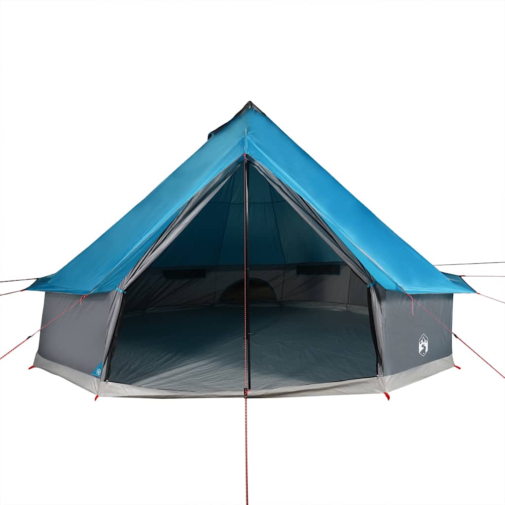 vidaXL Tipi-Familienzelt 8 Personen Blau Wasserdicht - Image 6