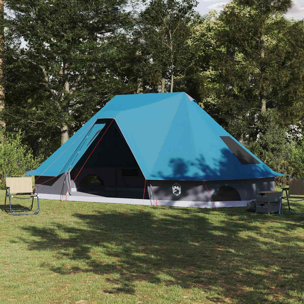 vidaXL Familien-Tipi-Zelt mit Dach Blau 680 x 430 x 270 cm