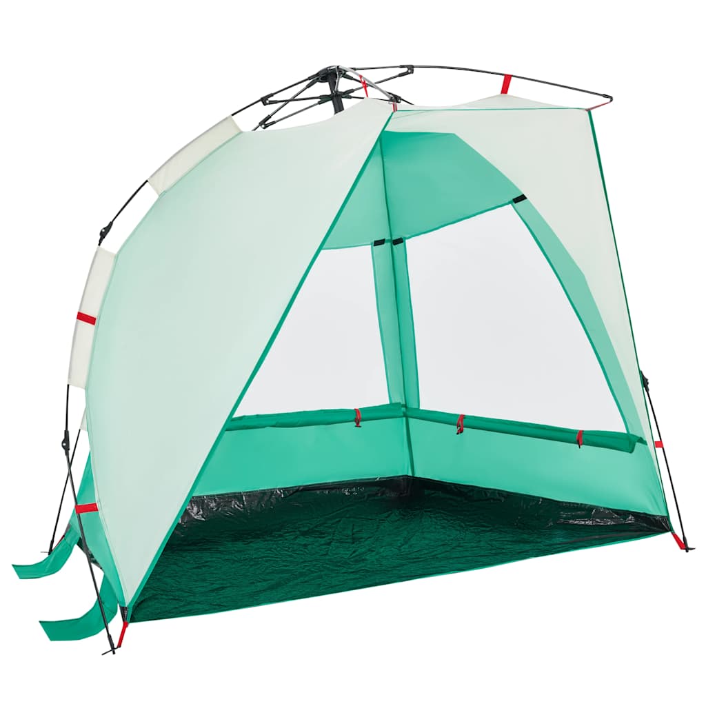 vidaXL Strandzelt 2 Personen Seegrün Quick Release Wasserdicht - Image 4