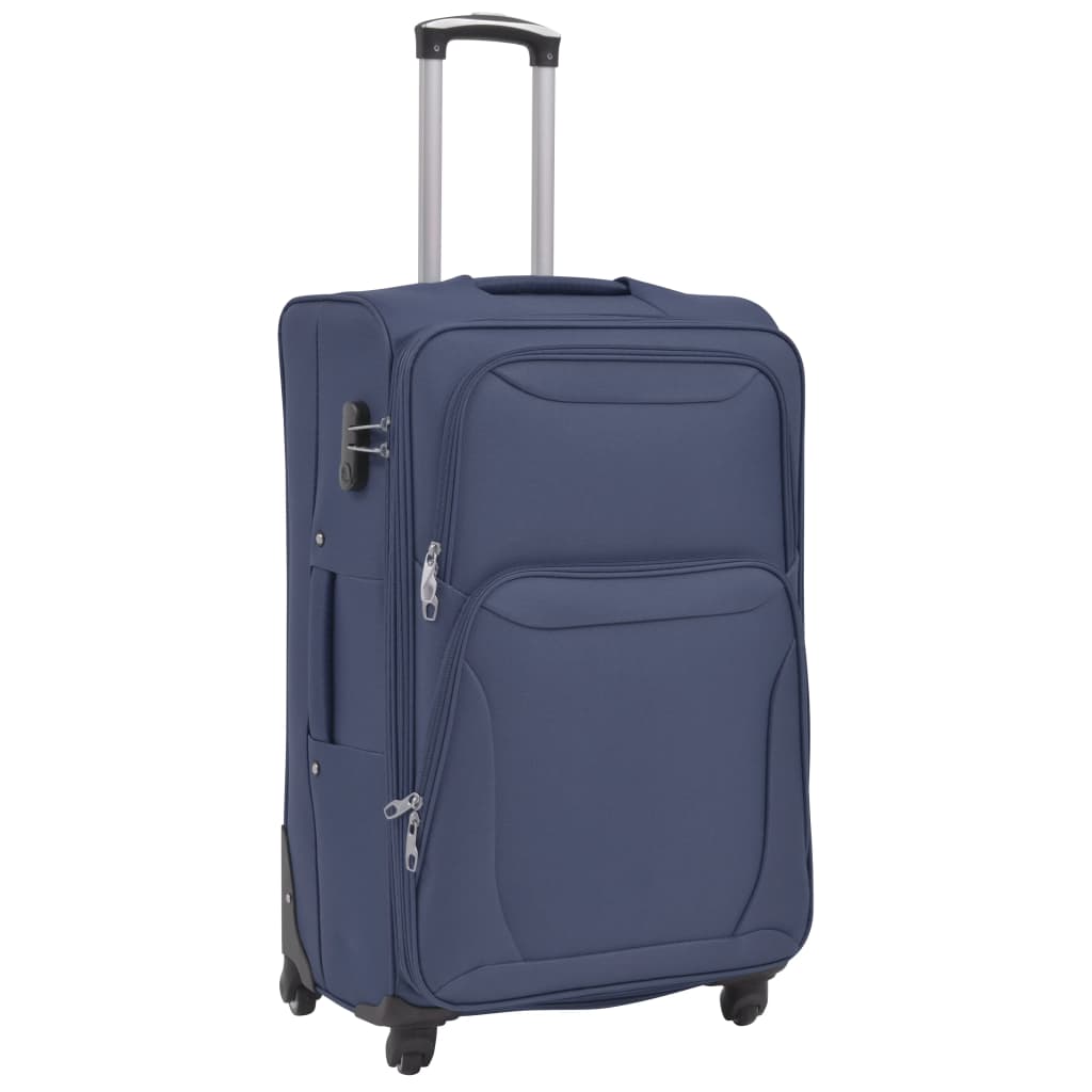 vidaXL 3-tlg. Weichgepäck Trolley-Set Marineblau - Image 3