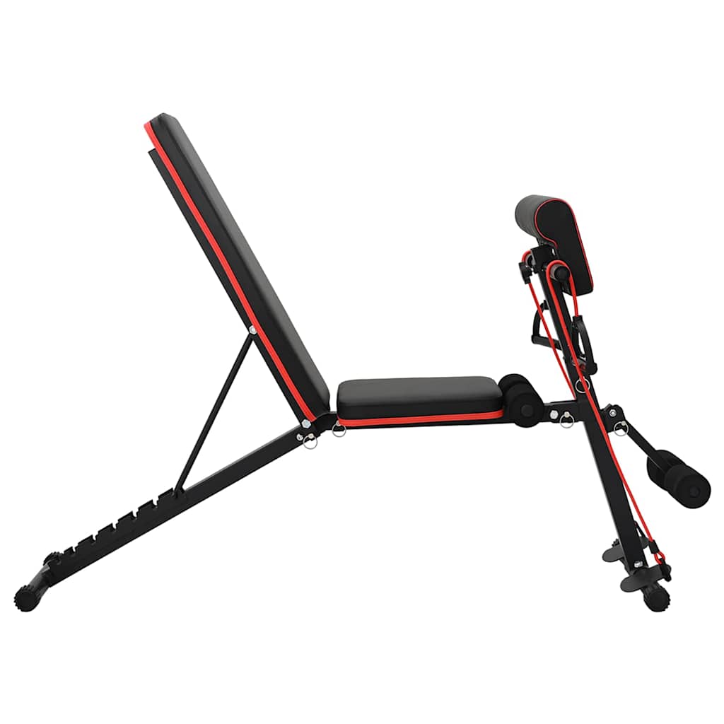 vidaXL Gewichtsbank Schwarz 132 x 54 x 100 cm Stahl - Image 4