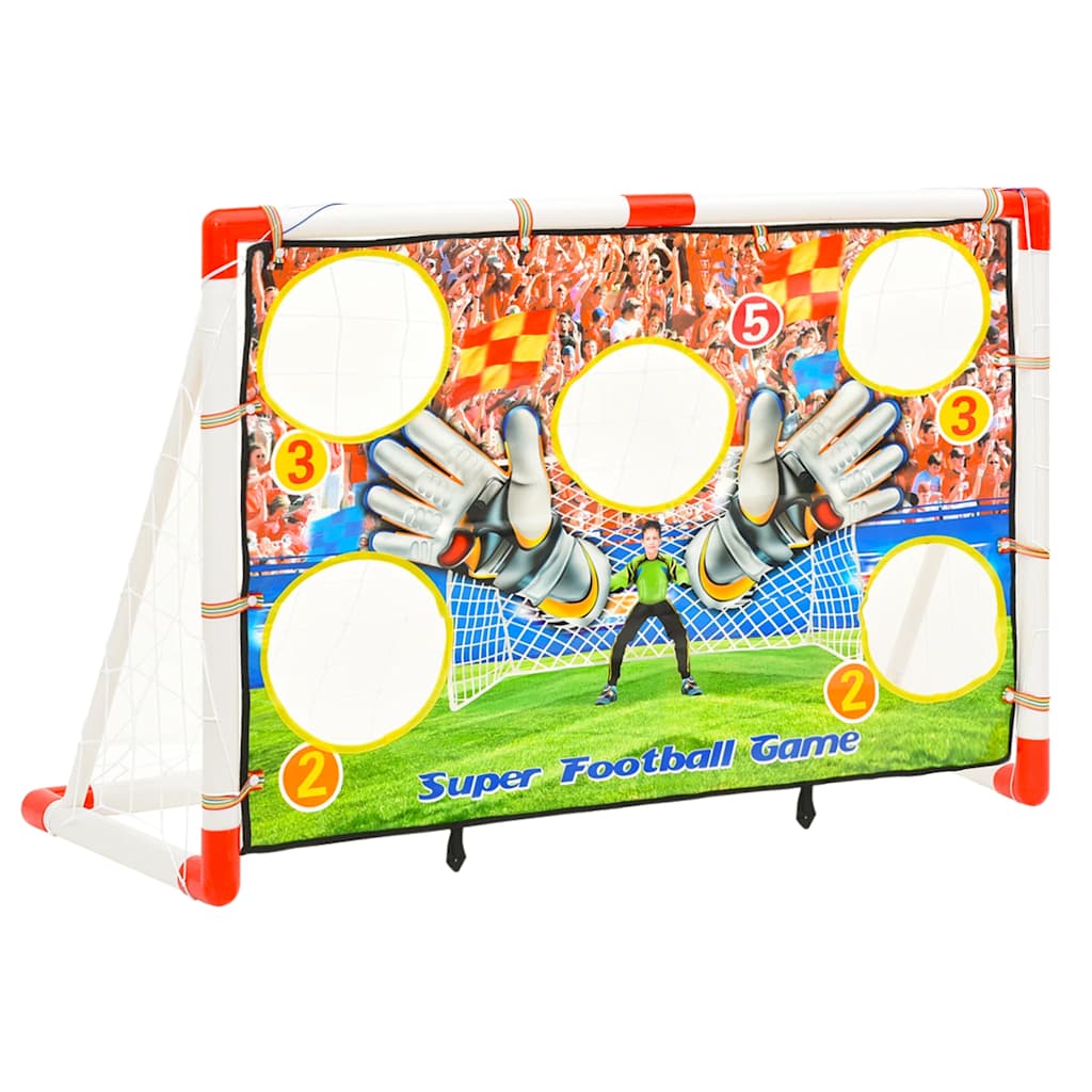 vidaXL Fußballtor-Set mit Torwand 120x51x77,5 cm - Image 3