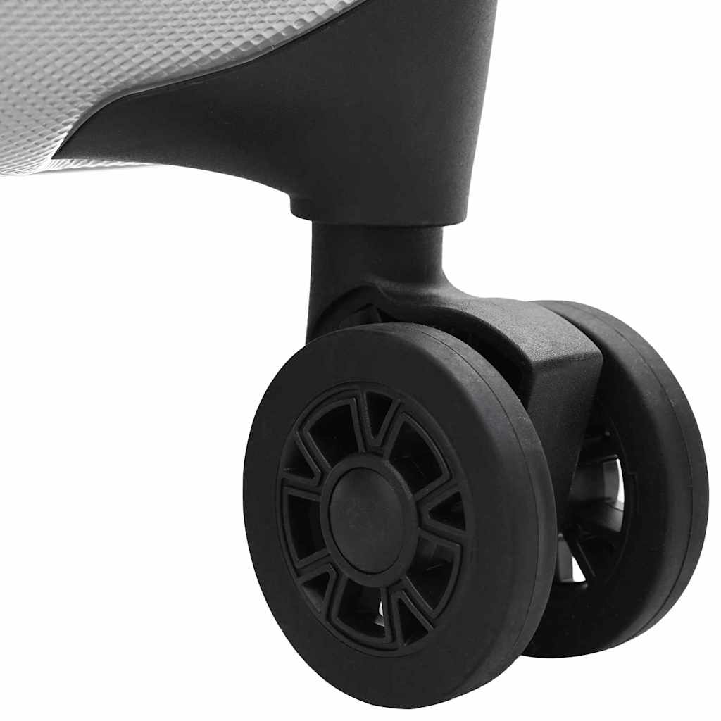 vidaXL Koffer mit Schloss Silber 43 x 27 x 66 cm ABS Kunststoff - Image 6