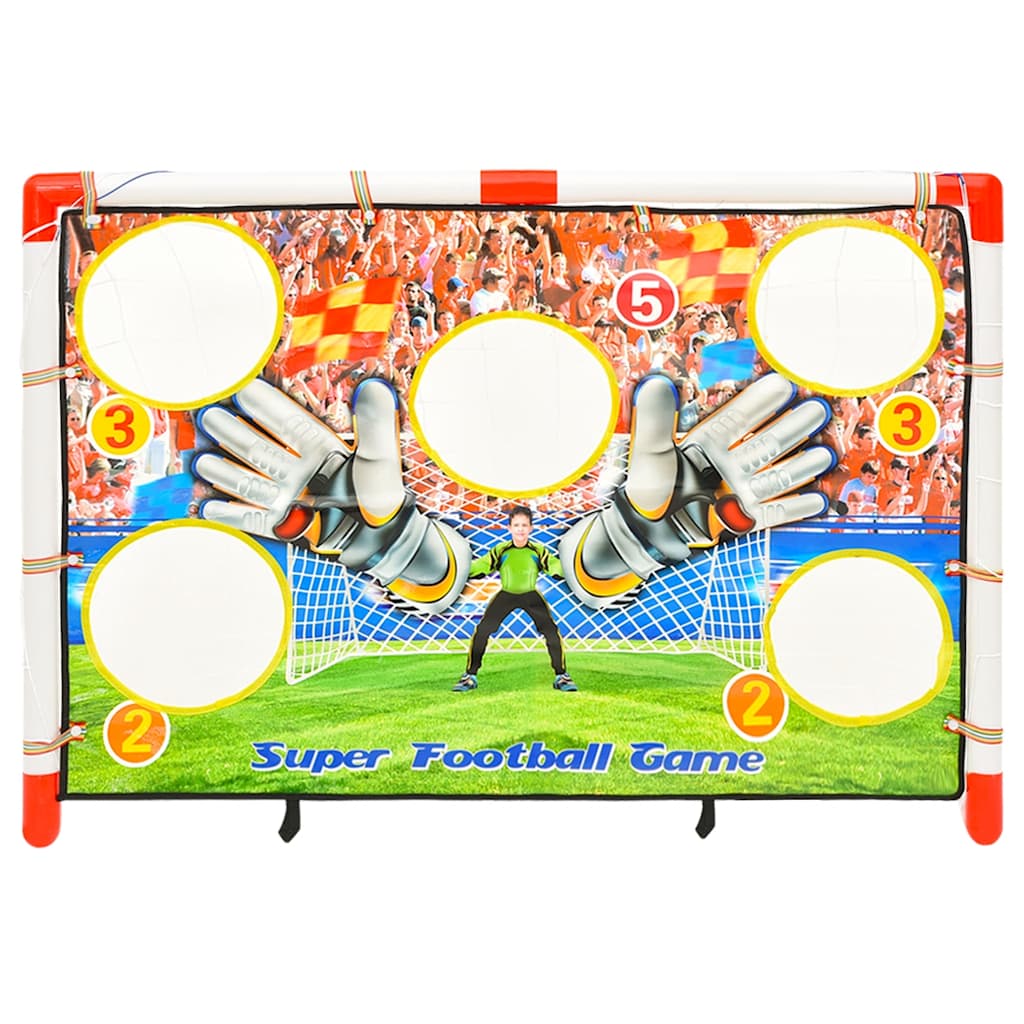 vidaXL Fußballtor-Set mit Torwand 120x51x77,5 cm - Image 4
