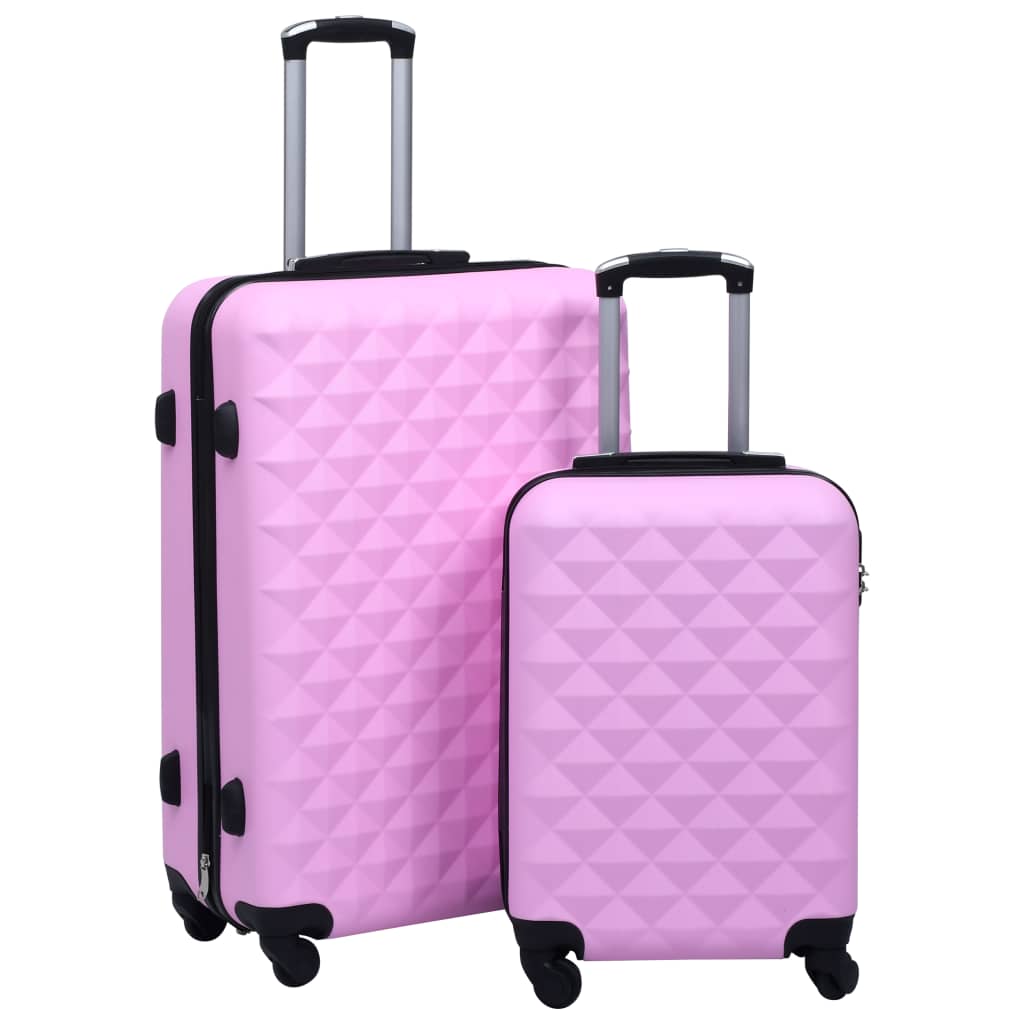 vidaXL Hartschalen-Trolley-Set 2 Stk. Rosa ABS