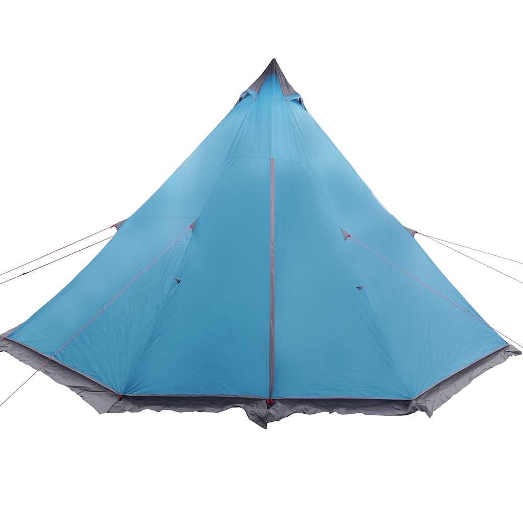 vidaXL Tipi-Familienzelt 8 Personen Blau Wasserdicht - Image 5
