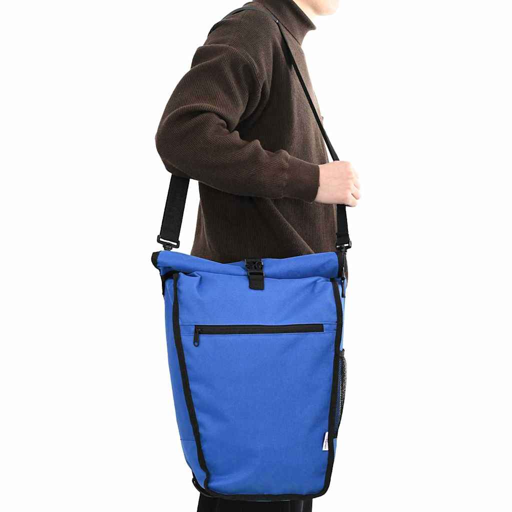 vidaXL Fahrradtasche Blau 34 x 16 x 59 cm Polyester - Image 3