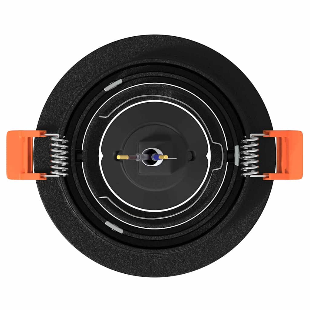 vidaXL Spotlights mit Strahlern 6 pcs Schwarz 9 x 9 x cm Aluminium - Image 6