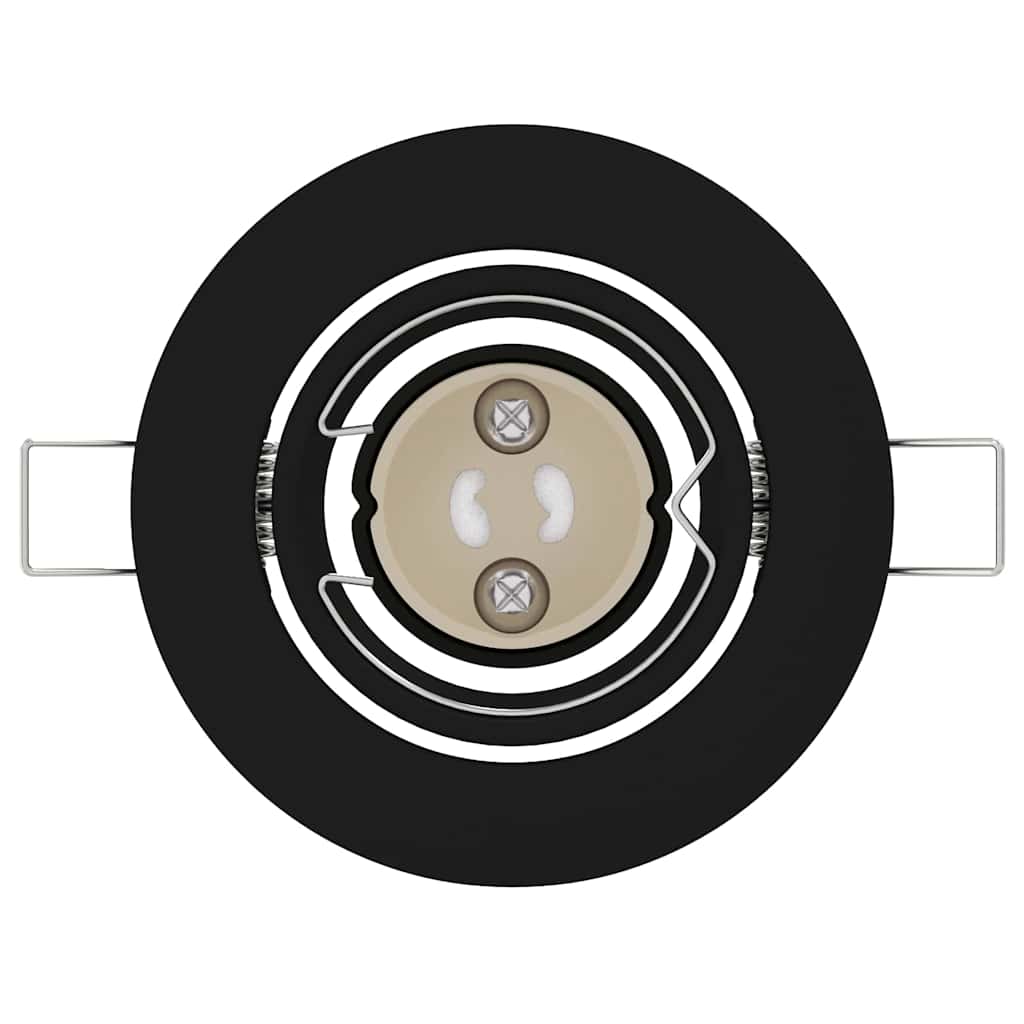 vidaXL Spotlights mit Strahlern 6 pcs Schwarz 9 x 9 cm Metall - Image 5