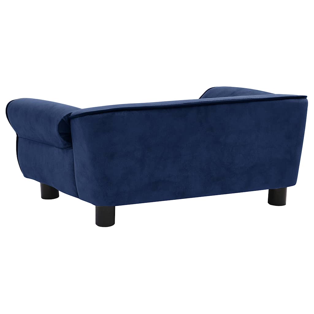 vidaXL Hundesofa Blau 72x45x30 cm Plüsch - Image 4