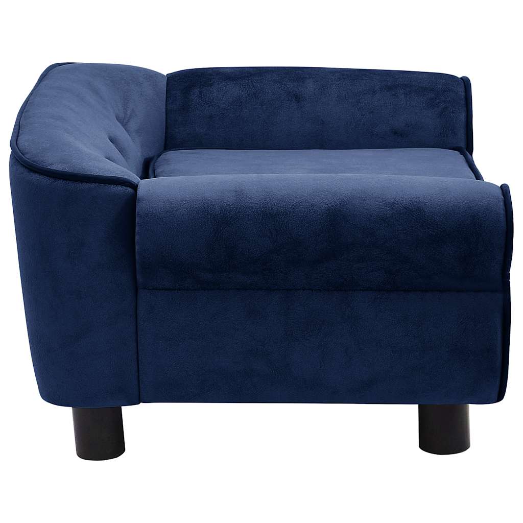 vidaXL Hundesofa Blau 72x45x30 cm Plüsch - Image 3