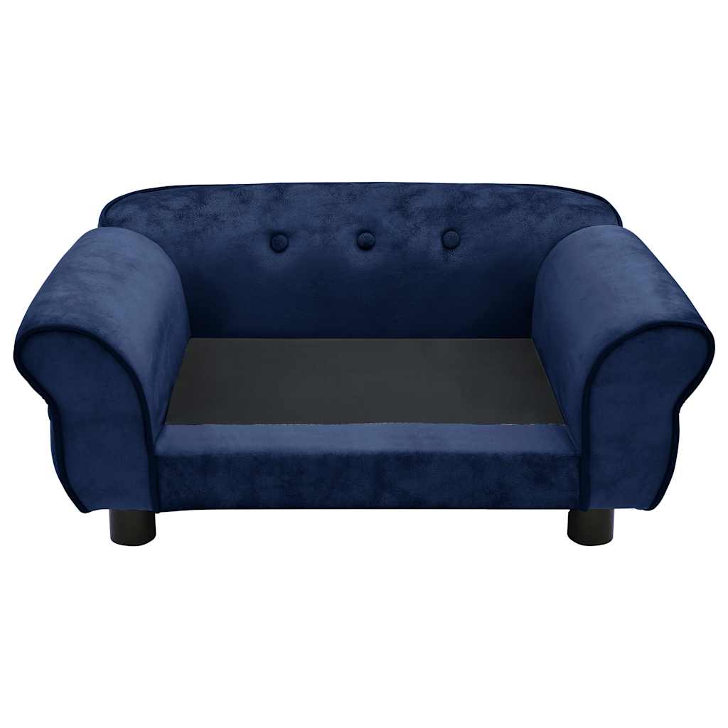 vidaXL Hundesofa Blau 72x45x30 cm Plüsch - Image 5