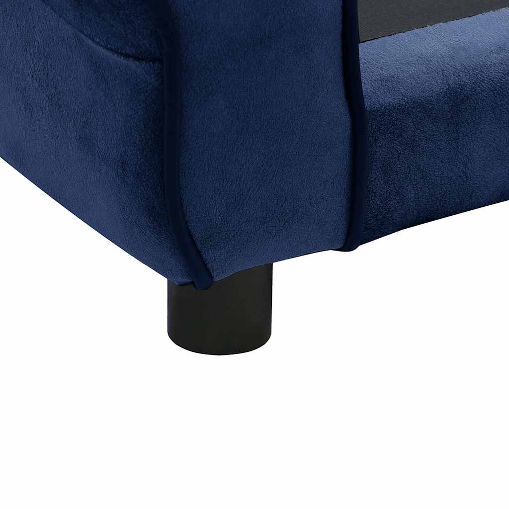 vidaXL Hundesofa Blau 72x45x30 cm Plüsch - Image 6