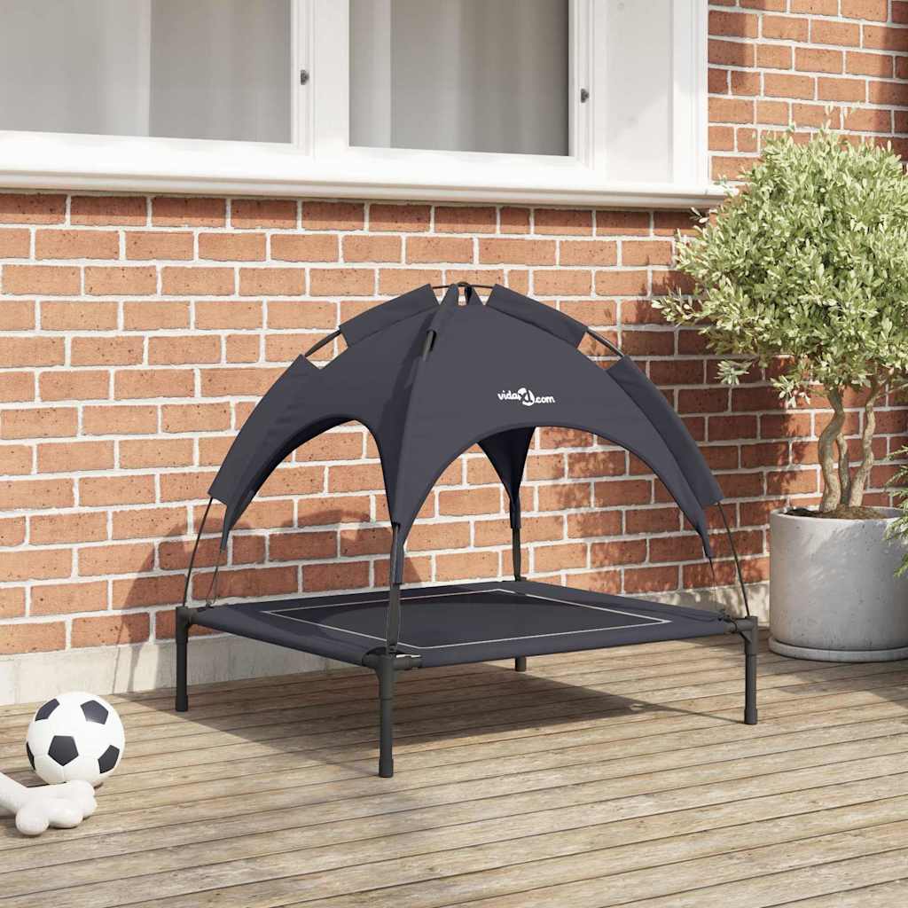vidaXL Hundebett Schwarz m Stahl