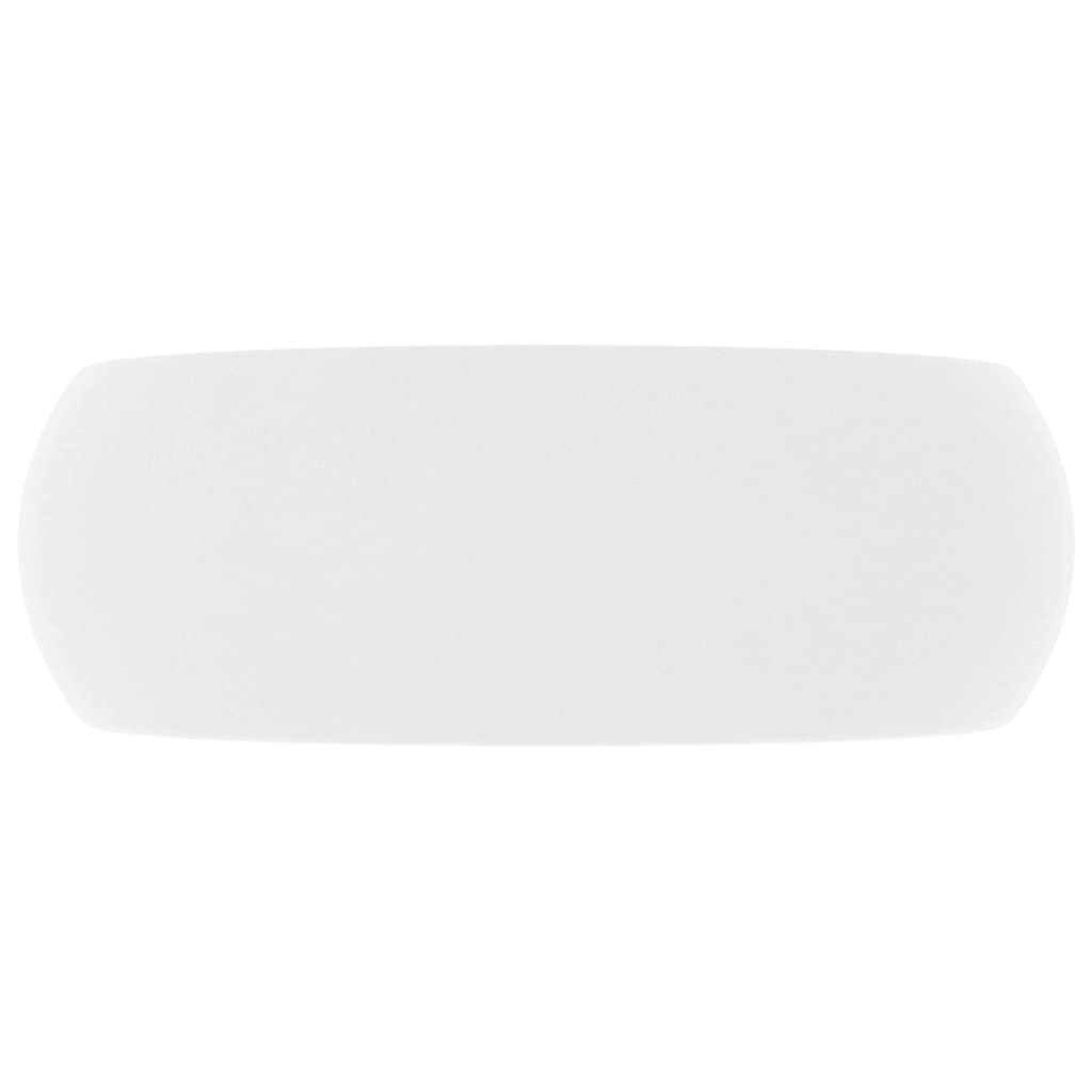 vidaXL Luxuriöses Waschbecken Rund Matt Weiß 40x15 cm Keramik - Image 4