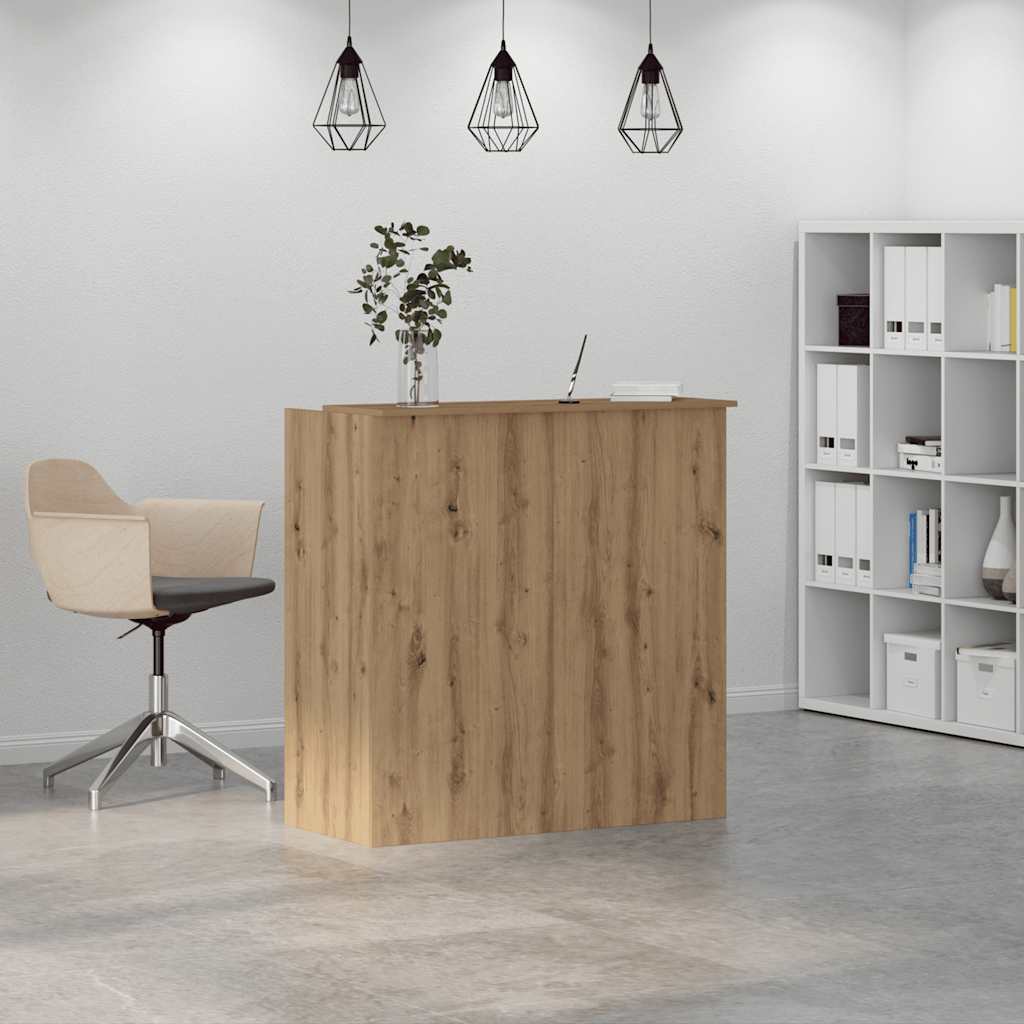 vidaXL Empfangstheke Artisan-Eiche 100x50x103,5 cm Holzwerkstoff - Image 4