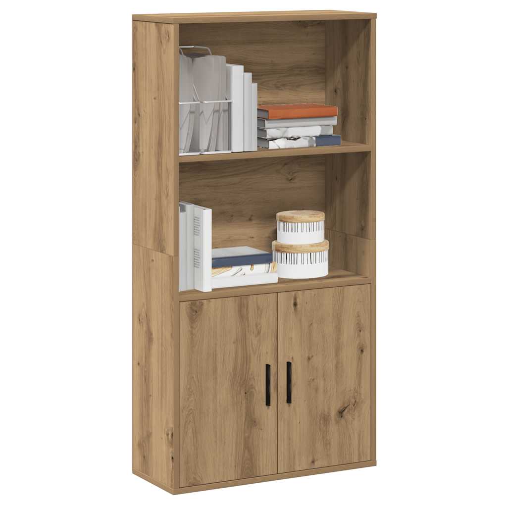 vidaXL Bücherregal Artisan-Eiche 60x24x120 cm Holzwerkstoff