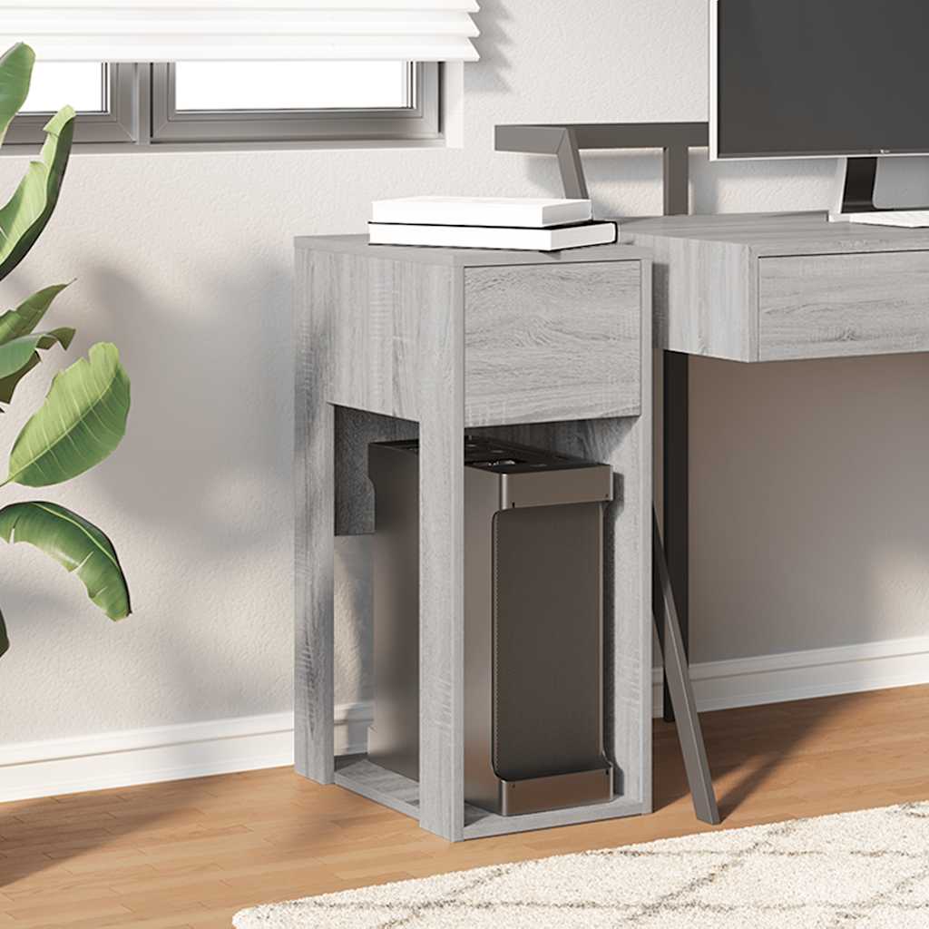 vidaXL Computerschrank mit Schublade Grau Sonoma 30x44x74 cm - Image 3