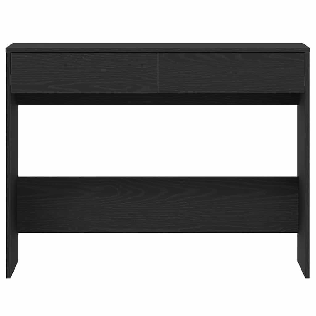 vidaXL Schreibtisch Schwarz Eichen-Optik 101x50x76,5 cm Holzwerkstoff - Image 6