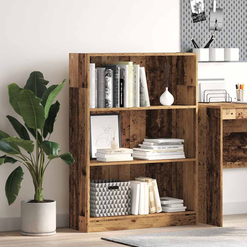 vidaXL Bücherregal Altholz-Optik 80x24x109 cm Holzwerkstoff