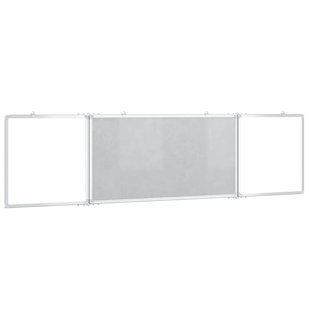 vidaXL Magnetisches Whiteboard Klappbar 160x40x1,7 cm Aluminium - Image 4