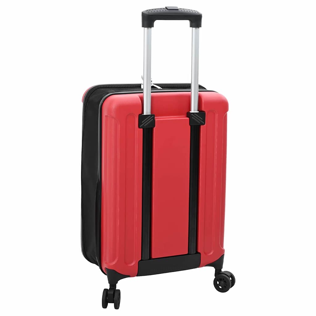 vidaXL Koffer mit Schloss Rot 34 x 23 x 55,5 cm ABS Kunststoff - Image 5