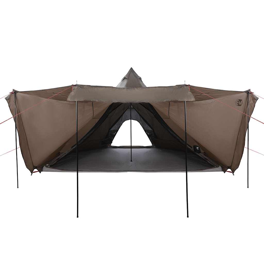 vidaXL Tipi-Familienzelt 8 Personen Braun Wasserdicht - Image 6