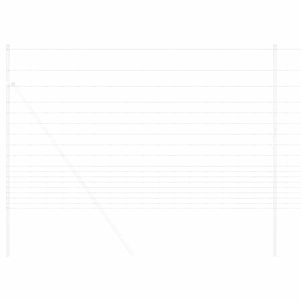 vidaXL Wildzaun Grau 1.5 x 10 m Stahl - Image 3