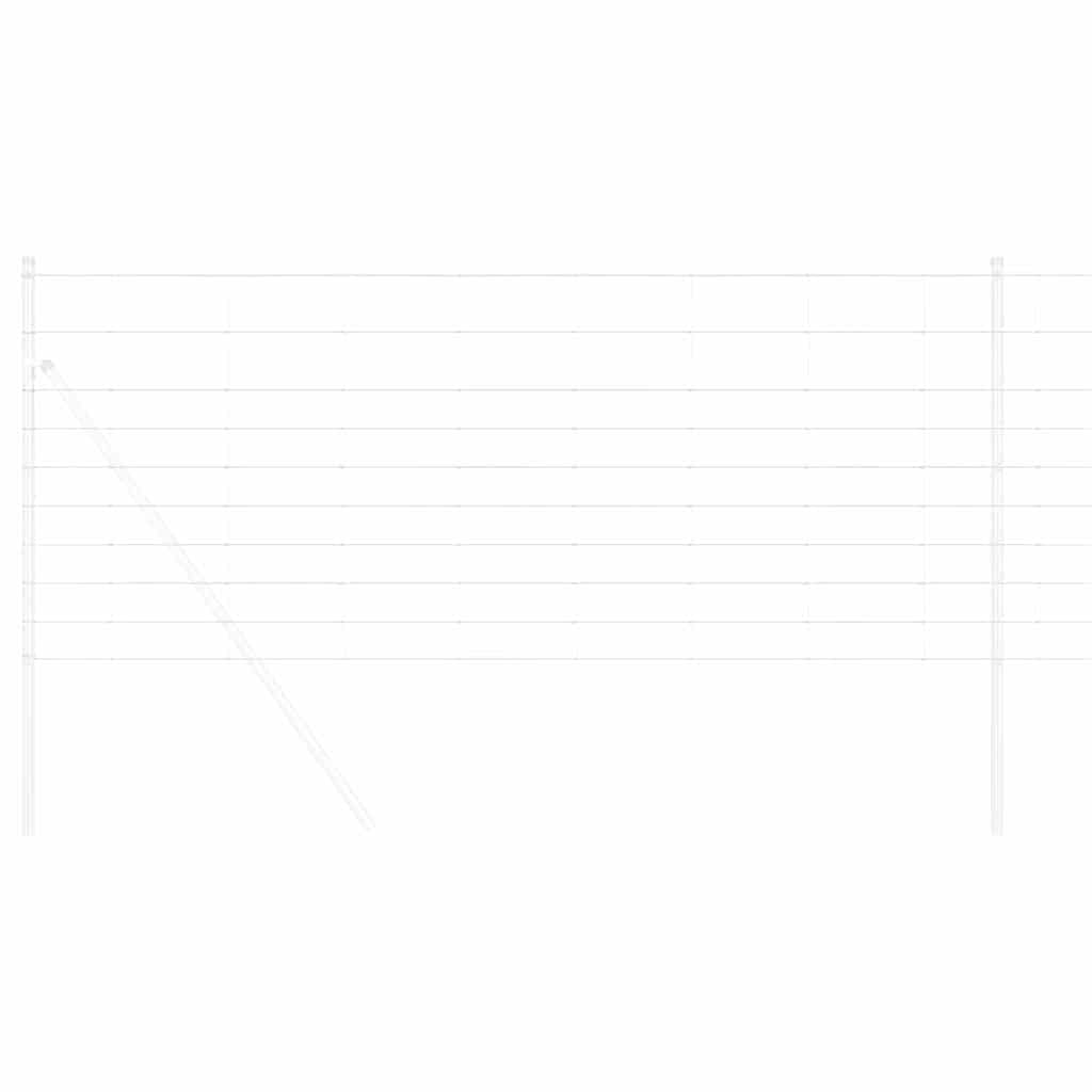 vidaXL Wildzaun Silber 25 x 1 m Verzinkter Stahl - Image 3