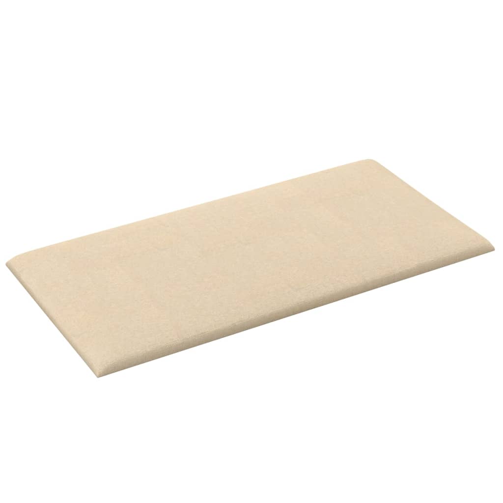vidaXL Wandpaneele 12 Stk. Creme 30x15 cm Stoff 0,54 m² - Image 4