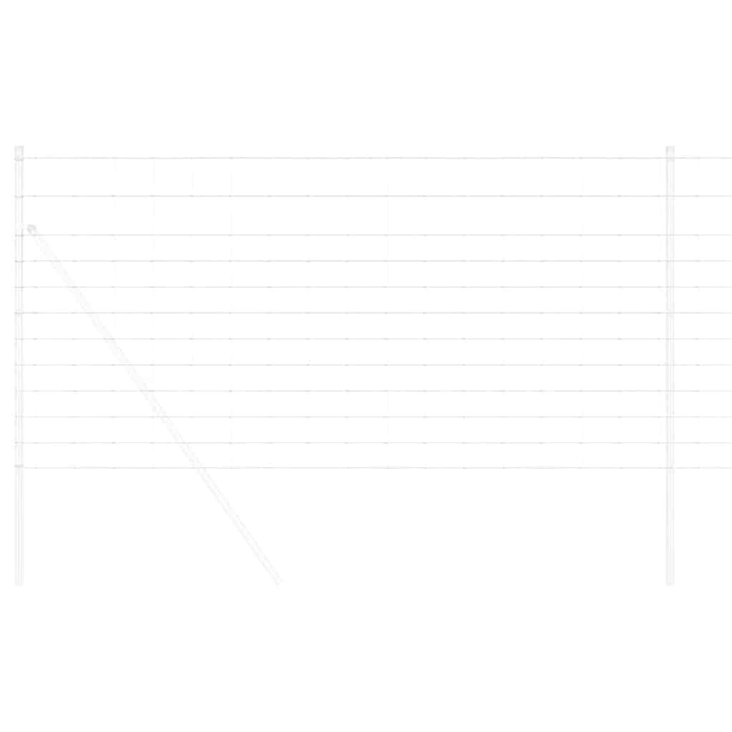 vidaXL Wildzaun Grau 1.2 x 10 m Stahl - Image 3
