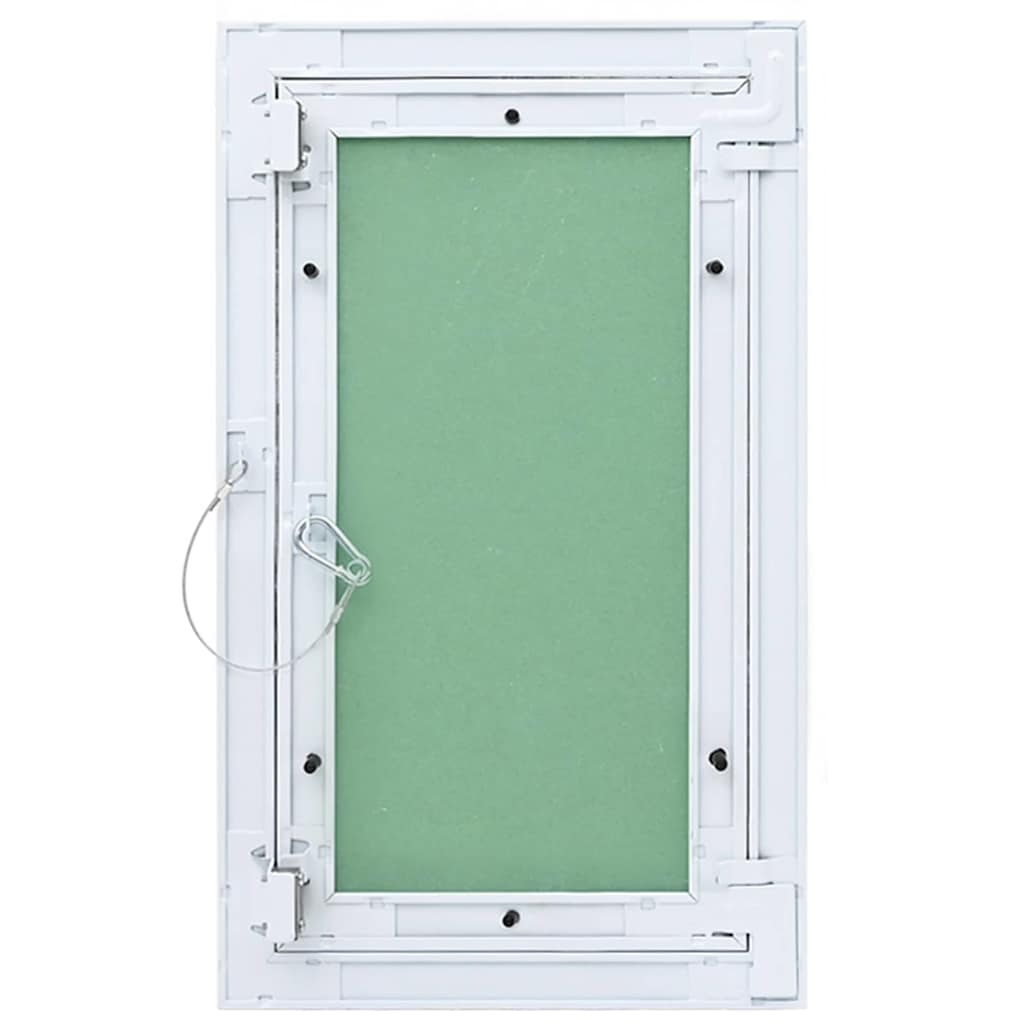 vidaXL Zugangstür Weiß 35 x 55 cm Aluminium und Gipskarton - Image 4