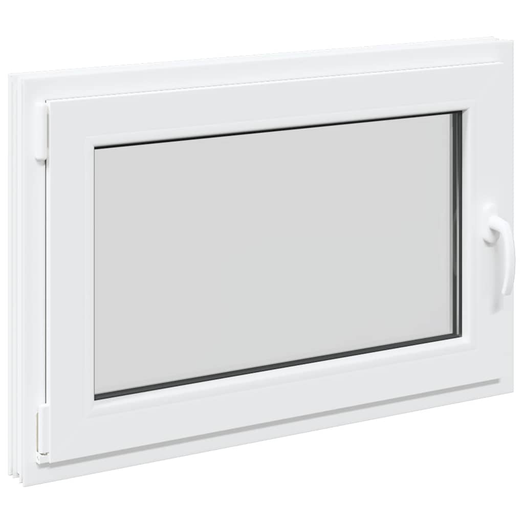 vidaXL Kellerfenster RISOR 90x60 cm Dreh Kipp DIN Links Weiß - Image 4