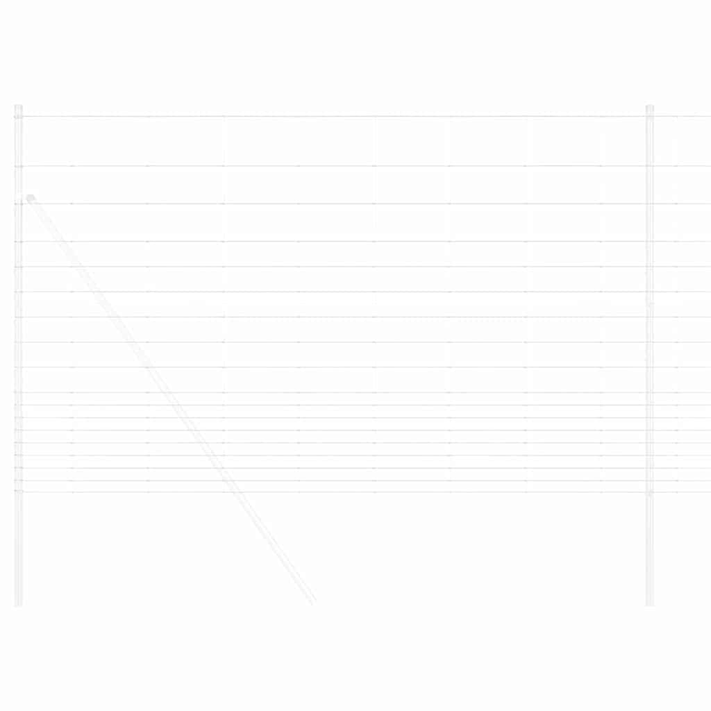 vidaXL Wildzaun Grau 1.5 x 10 m Stahl - Image 3